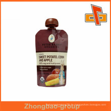 Plastik Laminat Material Friut Saft Auslauf Tasche, Snack Beutel mit PVC Auslauf